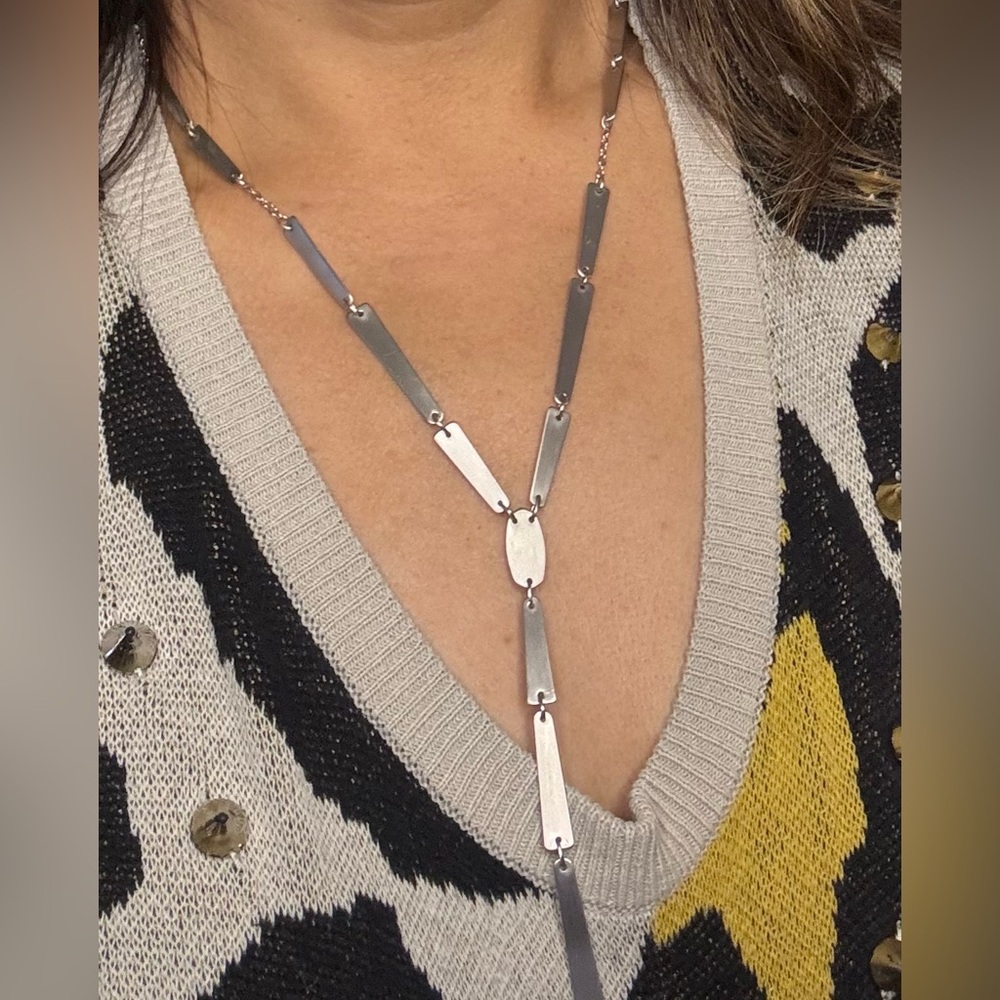 Kendra Scott Silver Geometric Necklace